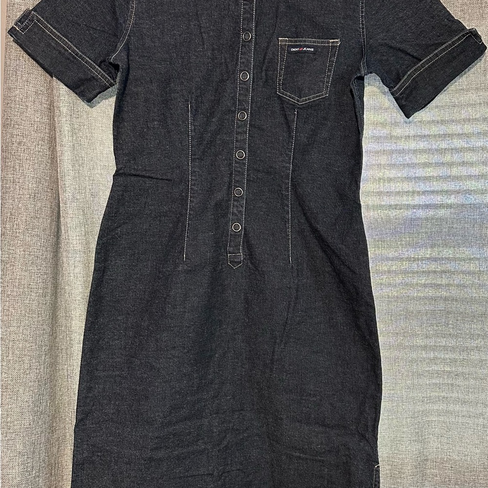 DKNY Dark Blue Denim Dress
